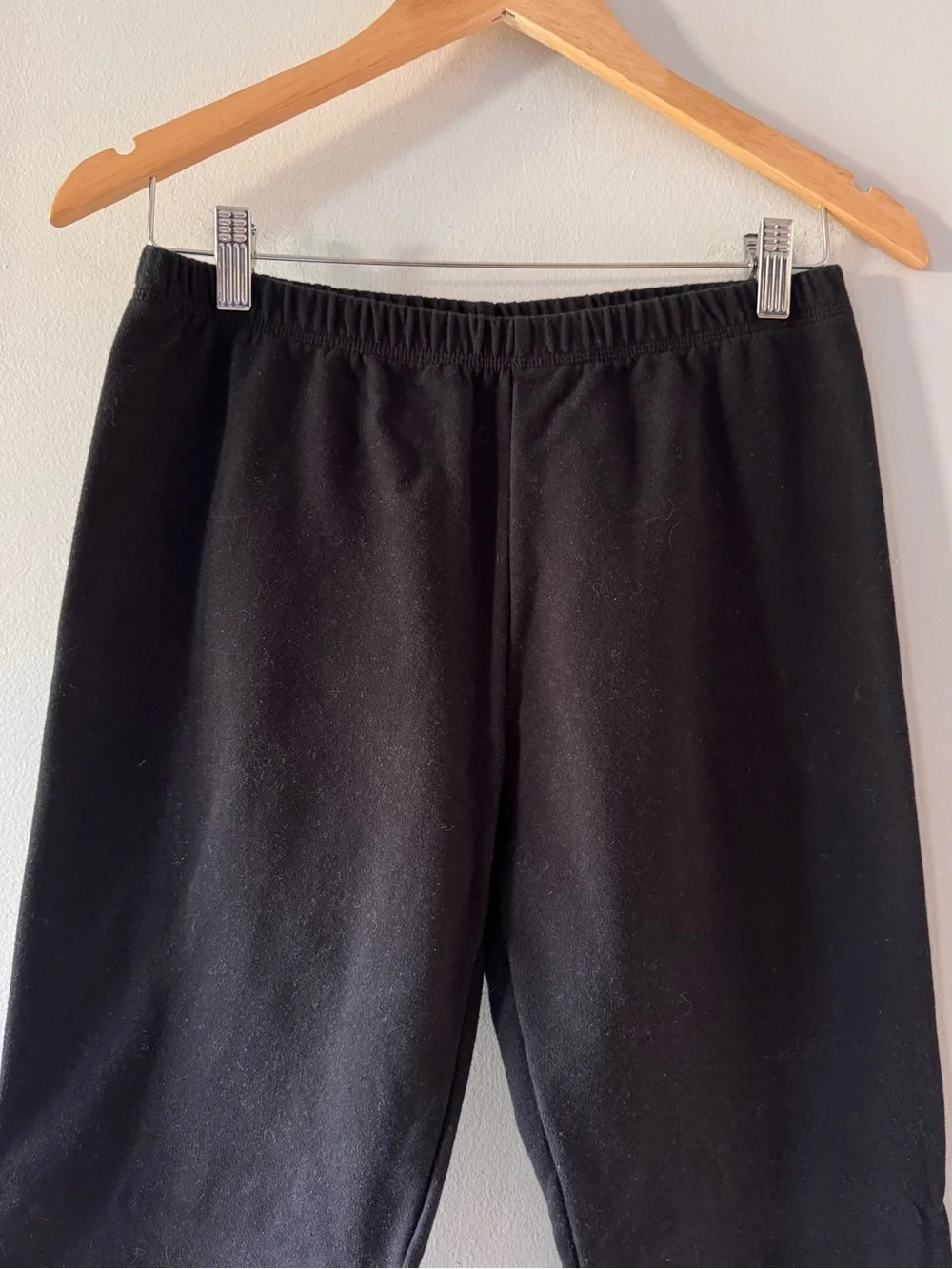 American Apparel cotton‎ spandex leggings, sz Large, staple classic neutral USA